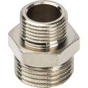 Ниппель НН STOUT переходной никелированный 1/2X3/8