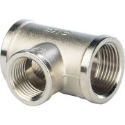 Тройник STOUT ВВ переходной никелированный 3/4X1/2X3/4
