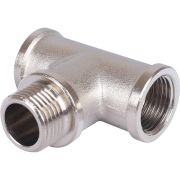 Тройник STOUT ВНВ никелированный 1/2 x1/2 x1/2