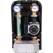 Насосная группа STOUT SDG-0038 с теплообменником 28 пластин,с насосом Grundfos UPSO 25-65 в теплоизоляции