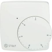 Проводной электронный термостат STOUT WFHT-BASIC со светодиодом