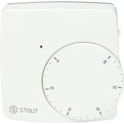 Термостат комнатный электронный STOUT WFHT-DUAL включ. дистанционный датчик «в пол» L=3 м
