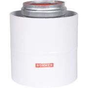 Начальный участок POMMER вертикальный коакс. 60/100 (Baxi (кроме ECO Nova/Classic), Ariston, Vaillant, Viessmann, Kiturami, Mizudo, Beretta, Oasis, Wolf, Haier, Tiberis, DeDietrich, Arderia ) хомут в комплекте + втулка D60 L-50