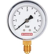 Манометр радиальный ROMMER 63 мм 1/4