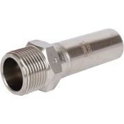 Вставка переходная НПр-НР ROMMER 22х3/4 из нержавеющей стали прессовой