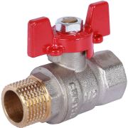 Кран шаровой ROMMER 1/2 ВН/НР, ручка бабочка