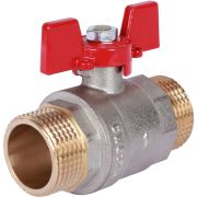 Кран шаровой ROMMER 1 НР/НР, ручка бабочка