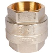 Клапан обратный пружинный муфтовый с пластиковым седлом ROMMER 2