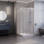 Душевой уголок квадратный, раздвижной у угла - TN-206-J 900x900