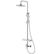 Смеситель Lemark Ortus LM11360C для душа с регулируемой высотой штанги и верхней душевой лейкой «Тропический дождь»