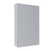 Шкаф зеркальный Lemark UNIVERSAL 50х80 см 1 дверный, петли слева, цвет корпуса: Белый глянец