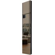Дизайн-конвектор STOUT LUNA 400x1400 прав 0.9 кВт шнур RAL9005 Mirror bronze BI