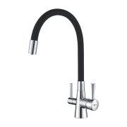 Смеситель Lemark Comfort LM3075C для кухни с гибким изливом, с подключением к фильтру с питьевой водой