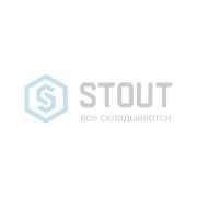 Стальной трубчатый радиатор STOUT TUBE QUADRO 4 секции нижнее центральное подключение QV40-1750-4 CU RAL1T103S9005 (черный матовый муар)