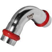 Угольник ROMMER 90° ВПр-ВПр 15 из нержавеющей стали прессовой