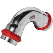 Угольник ROMMER 90° ВПр-ВПр 22 из нержавеющей стали прессовой