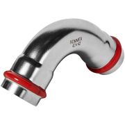 Угольник ROMMER 90° ВПр-ВПр 42 из нержавеющей стали прессовой